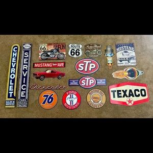 Multiple car related signs from Hobby Lobby